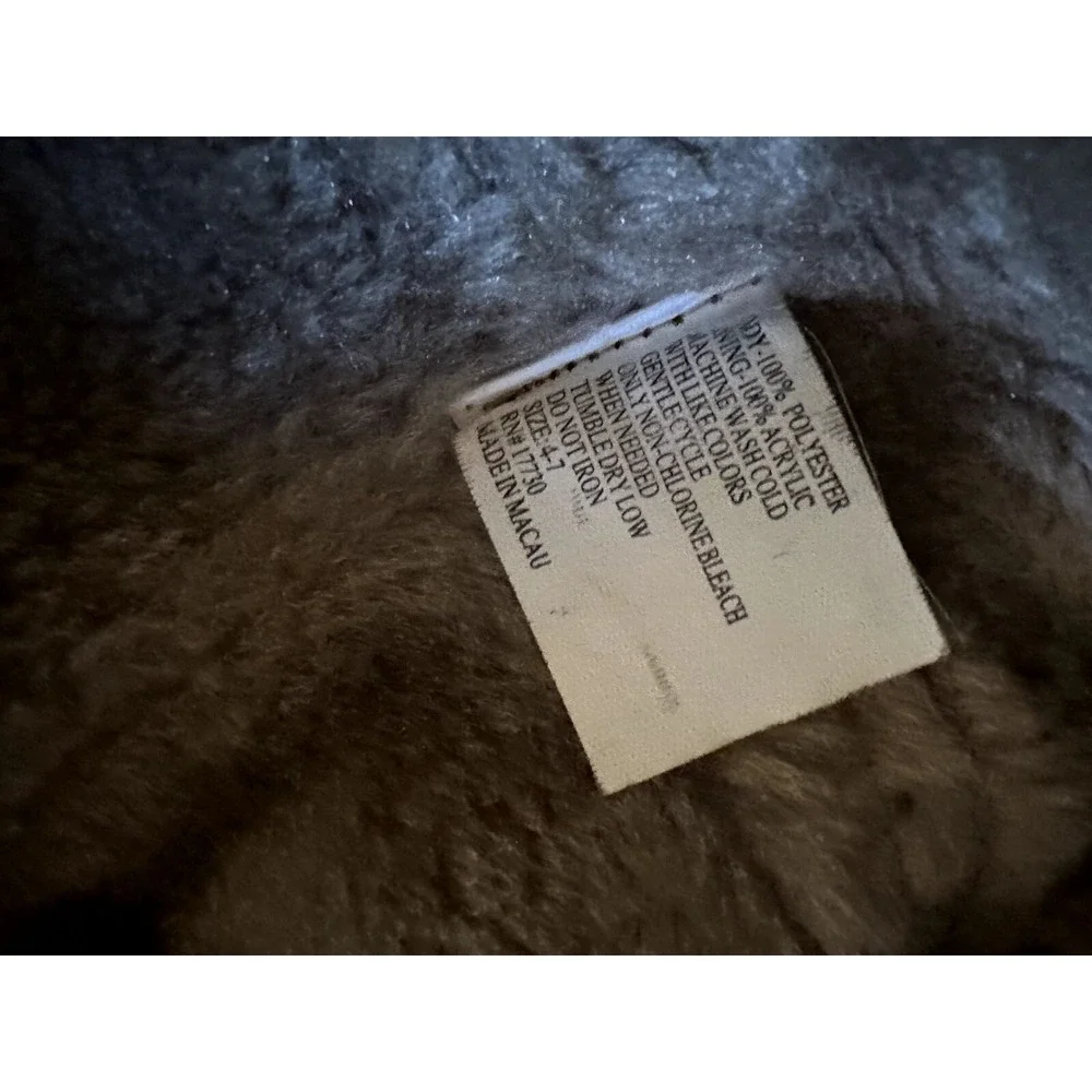 Bucket Hat Tan Faux Suede Fur Trim Youth Size 4-7‎ Winter Cozy RN17730
